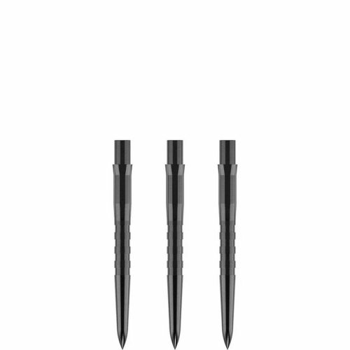 Hroty na steel šipky Mission Caliburn EVO Grooved 26mm čierne 3ks