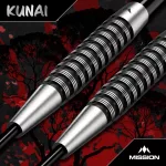Šípky steel Mission Kunai 25g čierne PVD 95% wolfram
