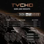 Šípky steel Mission Tycho 22g čierno-bronzové 95% wolfram
