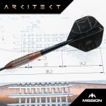 Šípky steel Mission Arkitekt 23,5g bronz 90% wolfram