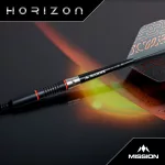 Šípky steel Mission Horizon 24g oranžovo-čierne PVD 95% wolfram