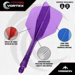 Mission Force 90 Vortex biele integrované No6 letky a dlhé násadky na šípky