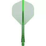 Mission Force 90 Vortex priehľadné zelené integrované No2 letky a stredné násadky