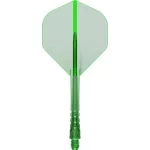 Mission Force 90 Vortex priehľadné zelené integrované No2 letky a dlhé násadky