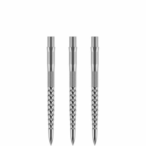 Hroty na steel šipky Mission Caliburn EVO Ripple 32mm strieborné 3ks