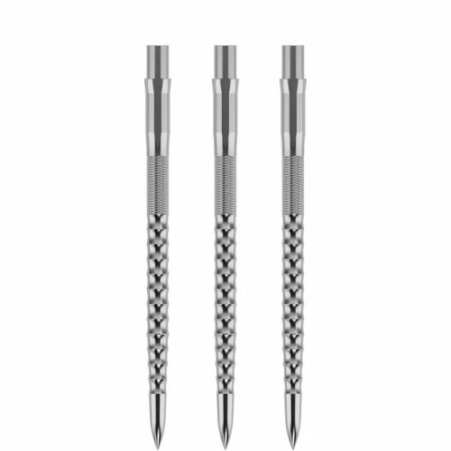 Hroty na steel šípky Mission Caliburn EVO Ripple 38mm strieborné