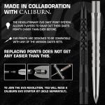 Hroty na steel šípky Mission Caliburn EVO Ripple 26mm dúhové