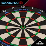 Sisalový terč Mission Samurai 4 – turnajová kvalita, čierne žiletkové drôtovanie