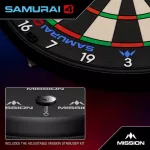 Sisalový terč Mission Samurai 4 – turnajová kvalita, čierne žiletkové drôtovanie