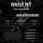 Šípky steel Mission Argent 24g 90% wolfram