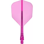 Mission Force 90 Vortex neon ružové integrované No6 letky a krátke násadky na šípky