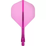 Mission Force 90 Vortex neon ružové integrované No2 letky a krátke násadky na šípky