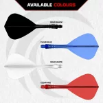 Mission Force 90 Vortex čierne integrované Kite letky a stredné násadky na šípky