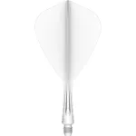 Mission Force 90 Vortex biele integrované Kite letky a krátke násadky na šípky