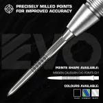 Náhradné hroty na šípky Mission Caliburn EVO GV1 26mm čierne 3ks