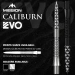 Hroty na steel šípky Mission Caliburn EVO GV-Logo 32mm čierne 3ks