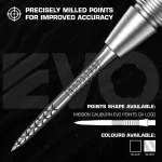 Hroty na steel šípky Mission Caliburn EVO GV-Logo 32mm čierne 3ks