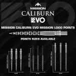 Hroty na steel šípky Mission Caliburn EVO 32mm čierne 3ks
