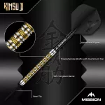 Šípky steel Mission Kinsuji 22g 95% wolfram