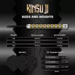 Šípky steel Mission Kinsuji 22g 95% wolfram