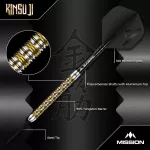 Šípky steel Mission Kinsuji 26g 95% wolfram