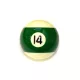 Biliardová guľa 57,2mm Pool č. 14