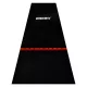 Gumený koberec s červenou hranicou hodu ONE80 300×90cm, čierny