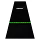 Gumený koberec so zelenou hranicou hodu ONE80 300×90cm, čierny