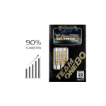 Sada šípok steel ONE80 Gunner Omega II 22g, 90% wolfram