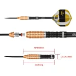 Šípky steel One80 Deta Hedman Signature Dart V3, 23g 90% wolfram