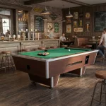 Biliardový stôl Prozona PANNON 8ft s mincovníkom, čierny alebo mahagón