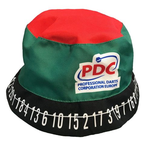 PDC Fanúšikovská čiapka, červeno-zelená