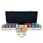 Poker set GameStar 500 ks, 13,5g žetóny, hliníkový kufrík