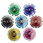 Poker set Laser dizajn 500 ks, 11,5g očíslované žetóny, hliníkový kufrík