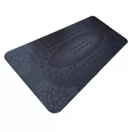 Luxusná pokrová podložka čierna, pogumovaná, 180×90cm