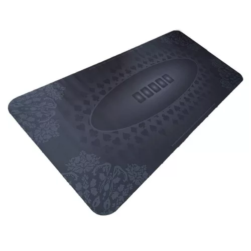 Luxusná pokrová podložka čierna, pogumovaná, 180×90cm