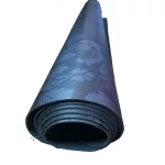 Luxusná pokrová podložka čierna, pogumovaná, 180×90cm