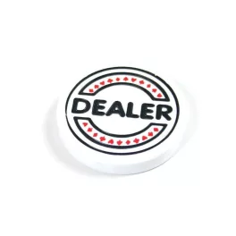 Žetón Dealer Button biely