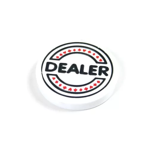 Žetón Dealer Button biely