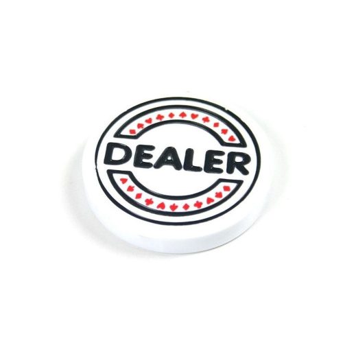 Žetón Dealer Button biely
