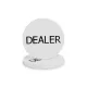 Žetón Dealer Button biely