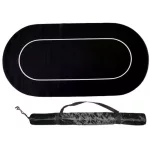 Pokrová podložka čierna matná, pogumovaná, 180×90cm