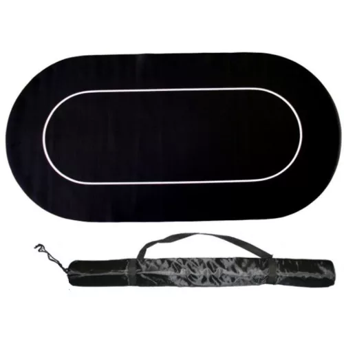 Pokrová podložka čierna matná, pogumovaná, 180×90cm