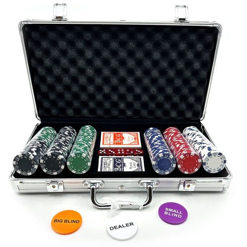 Poker set DICE 300 ks, 11,5g žetóny, hliníkový kufrík