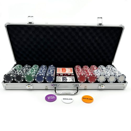 Poker set DICE 500 ks, 11,5g žetóny, hliníkový kufrík