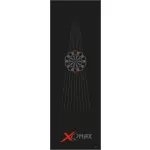 Koberec pred terč XQ Max čierno-červený 237 x 80 cm