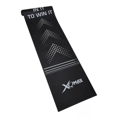 Koberec pred terč XQ Max čierny 300 x 62 cm PVC s hranicou hodov