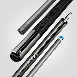 Pool biliardové tágo Rhino Nebula 2 Charcoal Gray karbonová špica 12,4mm Sport Wrap