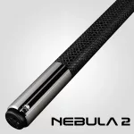 Pool biliardové tágo Rhino Nebula 2 Charcoal Gray karbonová špica 12,4mm Sport Wrap