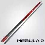 Pool biliardové tágo Rhino Nebula 2 Crimson Red karbonová špica 12,4mm Sport Wrap